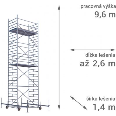 RUX MOBILO 1400 9,6 m 260 cm