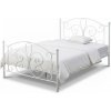 Wilsondo Jednolôžková kovová posteľ Panama biela 120x200