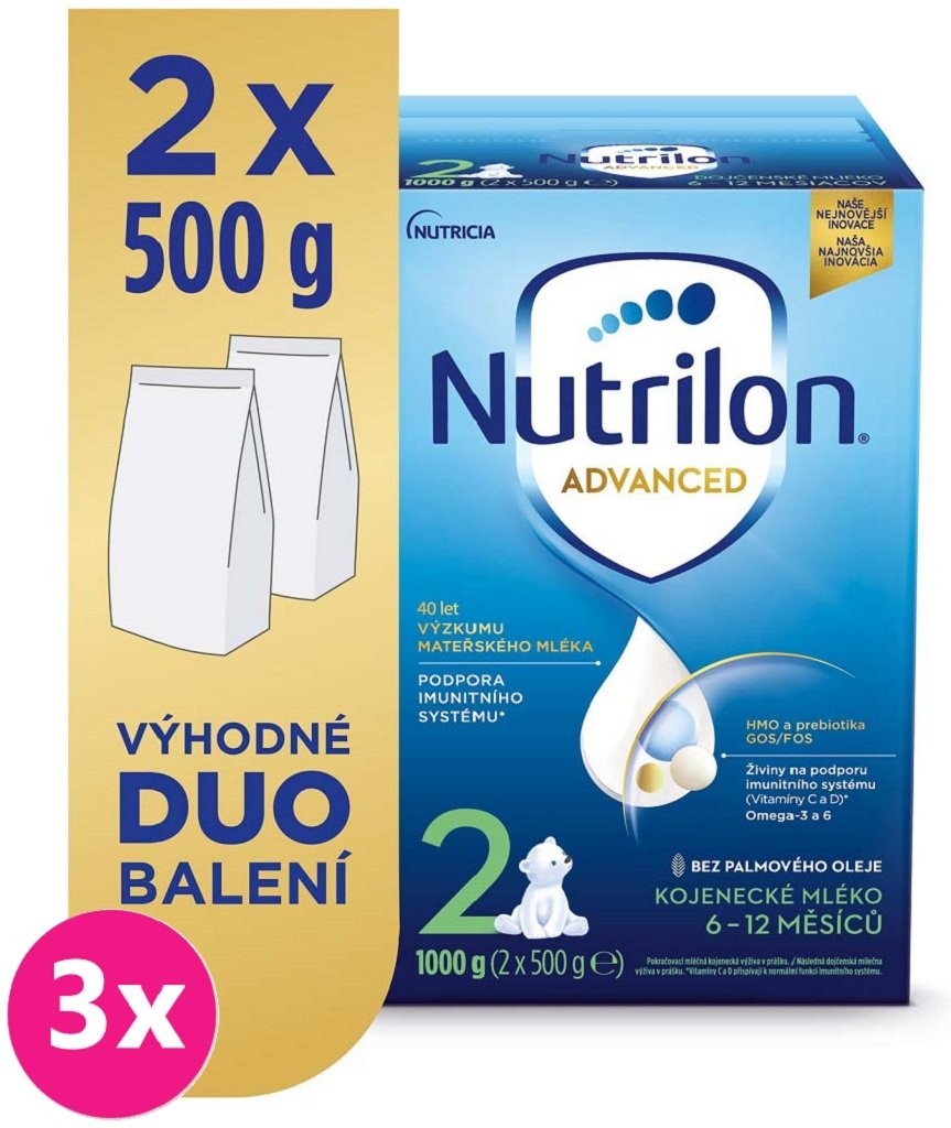 Nutrilon 2 Advanced DUO Balenie 3 x 1 kg