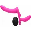 Strap U Double Take 10X Double Penetration Vibrating Strap-on Harness