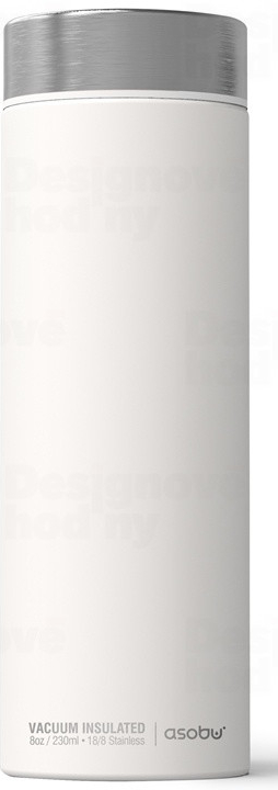 ASOBU luxusné termoska Le Baton white / silver 500 ml