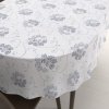 Biante Bavlnený oválny obrus Sandra SA-090 Modré popínavé kvety na bielom 140x180 cm