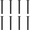 Walteco Nábytková noha guľatá, priemer 30mm, výška 300mm, čierna Množstvo: 8 ks , 50281BP2