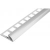 SP14/4 ukončovacia lišta C ACARA, PREMIUM, hliník elox striebro lesk, 12,5 mm, 2,5 m