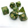 Dice4friends Kocky RPG set Pearl Mossgreen/Gold (7ks)