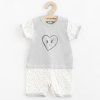 Dojčenský letný bavlnený overal New Baby Srdiečka 68 (4-6m)