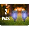 V-TAC Solárny lapač hmyzu, 3 spôsoby uchytenia/2-PACK!
