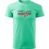 Cycling ekg - Klasické pánske tričko vyššej gramáže - 2XL ( Mätová )