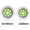 Rollerblade HYDROGEN 6x100 mm/85A + 2x90mm/85A