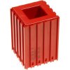 Plastový box na sústružnícke nože s profilom držiaka 25x25, modul 5x5, 1 dutina, červená