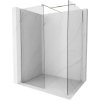 Mexen Kioto sprchová stena Walk-in 80 x 75 cm, transparentná, brúsený nikl - 800-080-202-97-00-075