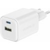 Swissten sieťový adaptér GaN 1× USB-C 45 W PD + 1× USB-A 18 W QC biely 22071300