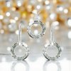 MSPERK Strieborný set náušnice a prívesok krúžky Crystal Calv Ag 925/1000