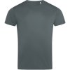 Stedman Tričko Sports-T Men Interlock, sportovní, krátký rukáv, pánské COT058000z7802-granite gre M Šedá granite