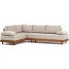 DREVONA Univerzálna rohová sedačka béžová ROMA, Diosa 11 orech