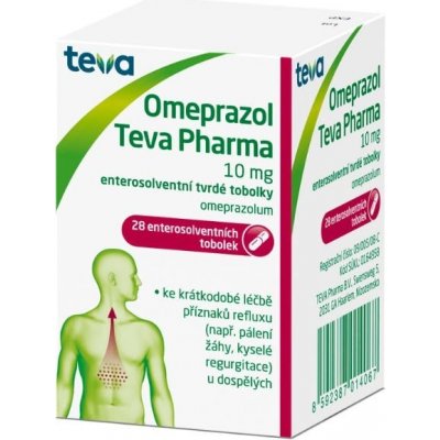 Omeprazol Teva Pharma 10 mg 28 kapsúl
