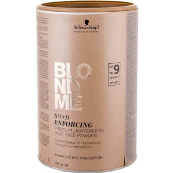 Schwarzkopf Blondme Color prémiový zosvetľujúci 9+ púder so zníženou prašnosťou pre profesionálne použitie Bond Enforcing (Premium Lightener 9+ Dust Free Powder) 450 g