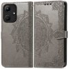 Peňaženkové puzdro Embossing Pattern Mandala Flower sivé – Infinix Hot 30i