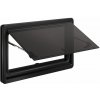 Bočné výklopné okno Dometic S10, čierny/biely vnútorný rám šírka 1300 mm výška 600 mm