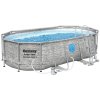 Bazén BESTWAY Power Steel Stacked Stone Swim Vista 427 x 250 x 100 cm s príslušenstvom 56714sada