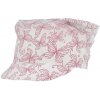 RDX Letná šatka so šiltom motýlikovia ružová