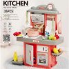 JOKO Detská Kuchynka s Tečúcou vodou, so svetlom a zvukom 46cm, ružová