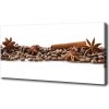 Foto obraz tlačený na plátne Zrnká kávy škorica 100x50 cm