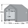 Shelterlogic plachtový garážový prístrešok 1,96 x 1,8 x 1,83 m SL70395