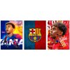 Lamine Yamal obraz na stenu Fc Barcelona Španielsko triptych 40x90 cm
