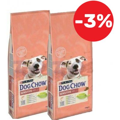 Purina Dog Chow Adult Sensitive Salmon & Rice 2 x 14 kg