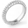 Guess Trblietavý oceľový prsteň so zirkónmi Infinity JUBR04672JWRH 52 mm