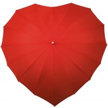 Dáždnik srdce červený