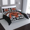 Sablio Saténové obliečky Harley-Davidson Live to ride - 140x220 / 90x70