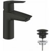 Grohe QuickFix Start Umývadlová batéria s výpusťou Push-Open, matná čierna 235502432-GR