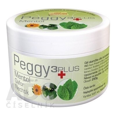 Peggy 3Plus Mentol gél 250 g