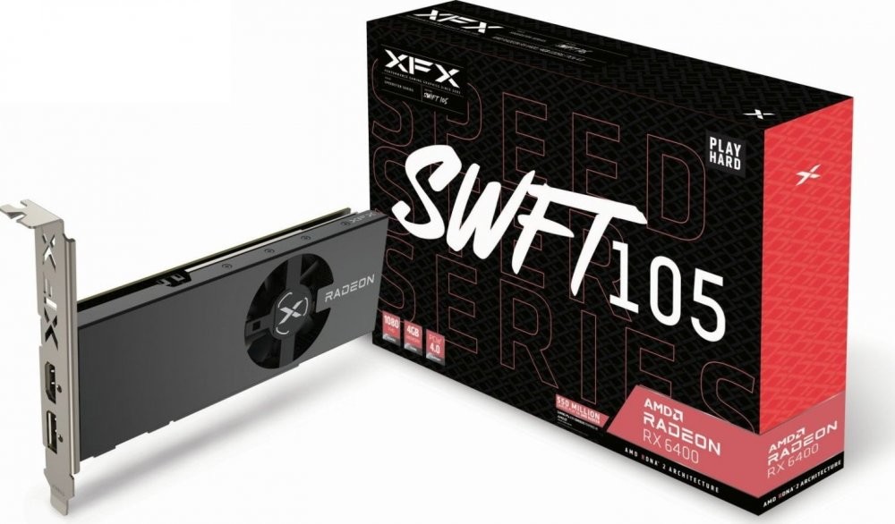 XFX Radeon RX 6400 Speedster SWFT105 4GB GDDR6 RX-64XL4SFG2