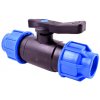 PLASTICA ALFA Guľový ventil na PE hadicu 25 x 25 mm