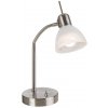 Globo Lighting Daytona stolová lampa 1x5 W biela-niklová 518901016X