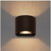 Brilagi - LED vonkajšie nástenné svietidlo RONDO LED/6W/230V hnedé IP54 WO-HR60431-LED-OEM-RUST + záruka 3 roky zadarmo