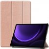 Knižkové puzdro Pure case ružové – Samsung Galaxy Tab S9 FE / S10 FE