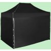 Expodom Párty stan 2x3m - oceľový, Čierna, 4 bočné plachty