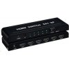 PREMIUMCORD HDMI prepínač 5:1 kovový s diaľkovým ovládaním a napájacím adaptérom khswit51b