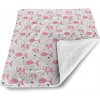 Sablio Detská deka pre bábätko Růžové rybky a sloni - 80x100 cm