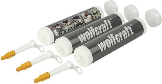 Wolfcraft prázdne kartuše na tmel / silikón 310 ml 3 ks