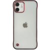 AppleKing ochranný matný transparentný kryt pre iPhone 11 - červený - možnosť vrátiť tovar ZADARMO do 30tich dní