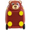 Dětský kufr se stavebnicí (medvídek-hnědá), PD Toys 1712, 46 x 33,5 x 30,5cm