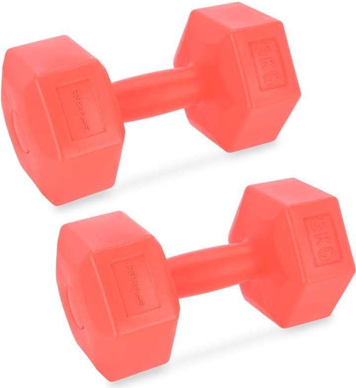 Spokey MONSTER III Sada šestihranných činek 2x 5 kg