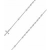 Stříbrný náramek růženec Kimberly se stříbrnými kuličkami - 19 cm