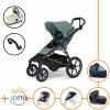 Set 7v1 Thule Urban Glide 4-wheel Mid blue 2024 + madlo + vanička Soft beige + JOMK príslušenstvo