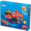 Dino dřevěné kostky Nemo, 12 kostek